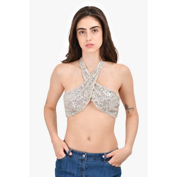 For Love & Lemons Sequin Backless Top Size XS - Picture 3 of 3